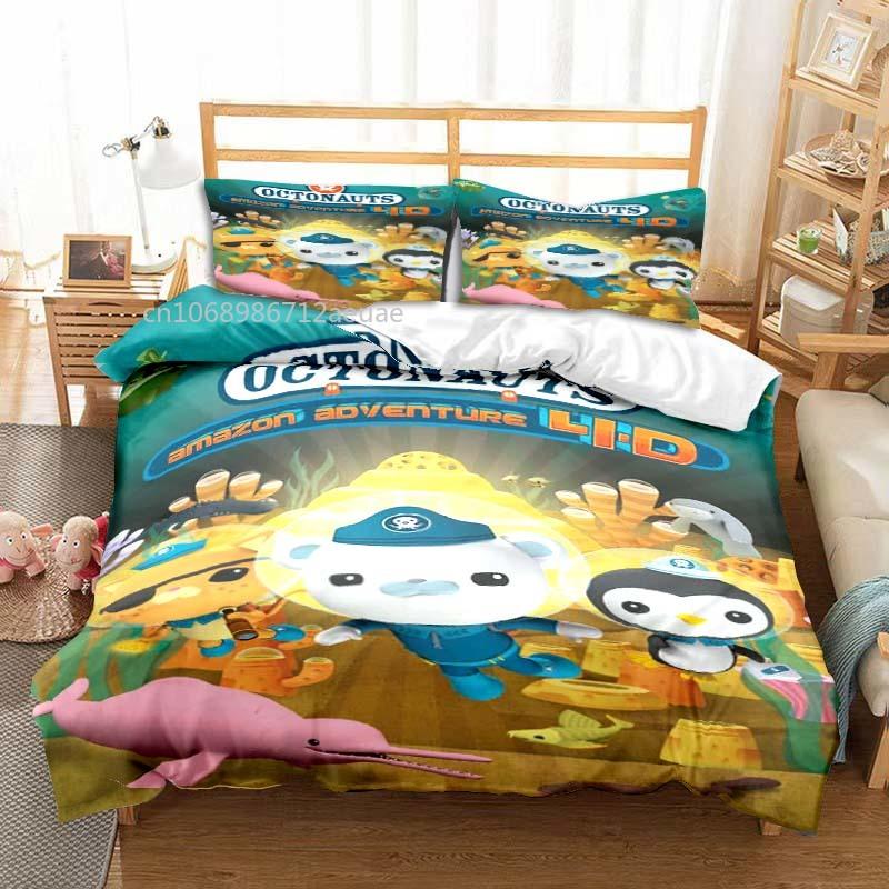 Comforter The Octonauts Cartoon All Season Twin Bedding Set 3 Piece Comforter Set Bed Double King Comforter