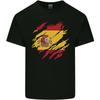 Torn Spain Flag Spanish Day Football Mens Cotton T-Shirt Tee Top Unisex T-Shirt
