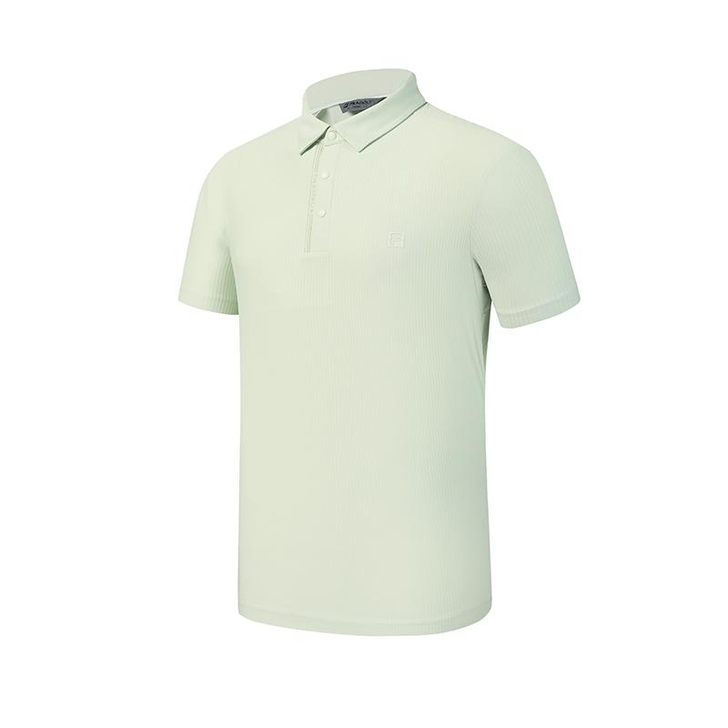 

FILA Golf Series Fashion Simple Classic Basic Sports Casual Golf Versatile Comfortable Knitted Short Sleeve Polo Shirt Men Polo Shirts A11M625104FLG M