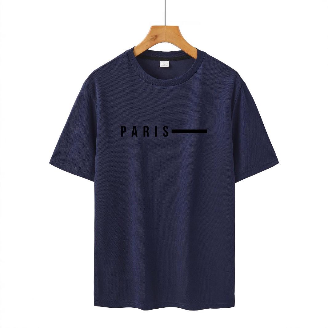 Men s Short-sleeved Casual Loose Top Comfortable Pure Cotton T-Shirts Mens XXXL темно-синий 1450₽