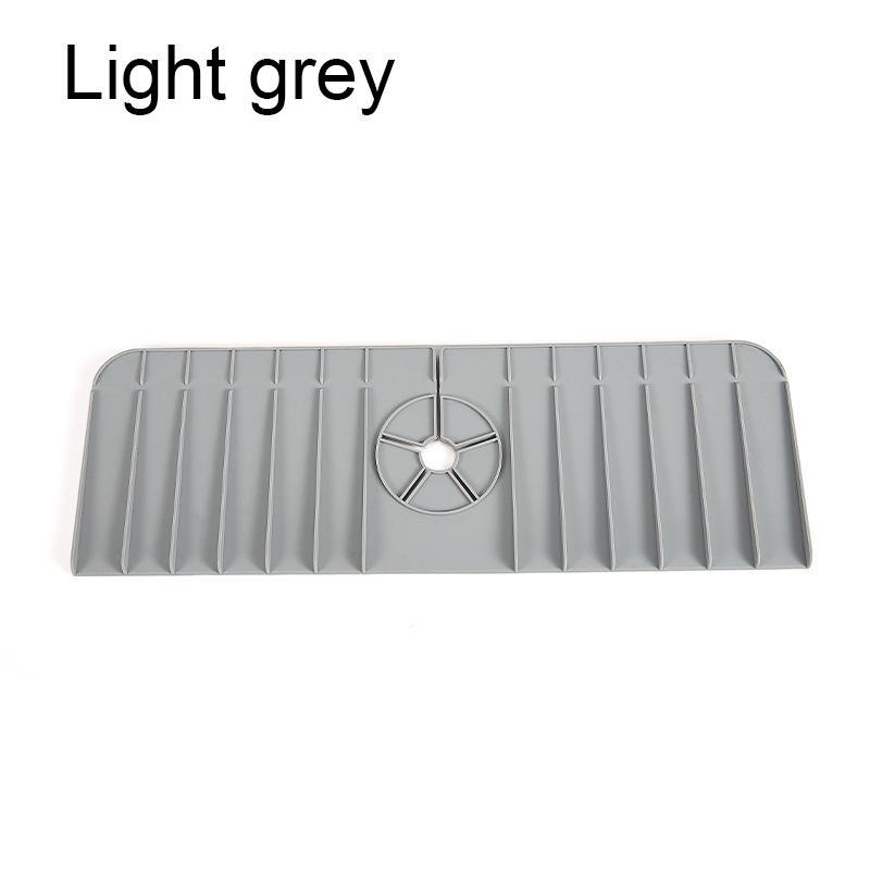 Silicone Faucet Sink Draining Mat Splashproof Waterproof Kitchen Bathroom Washbasin Base Protector Durable NonSlip Heat Resistant
