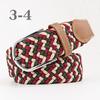 2026 New Fashion High Quality Explosive Women's Canvas Belt Men's Elastic Belt Casual Stretch Woven Pin Buckle Belt