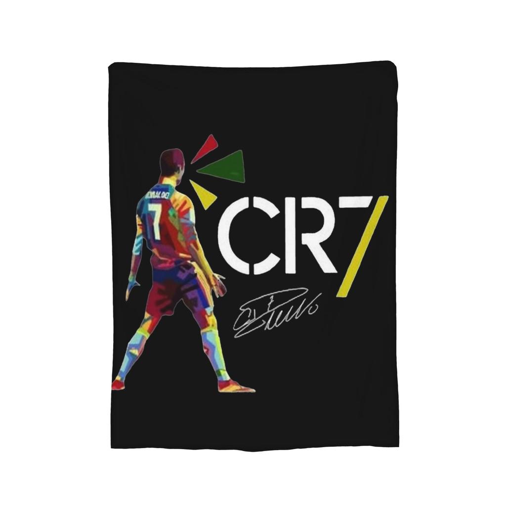 CR7 Football Blanket Cover Fleece Throw Blanket Bed Sofa Printed Soft Warm Bedspreads,
