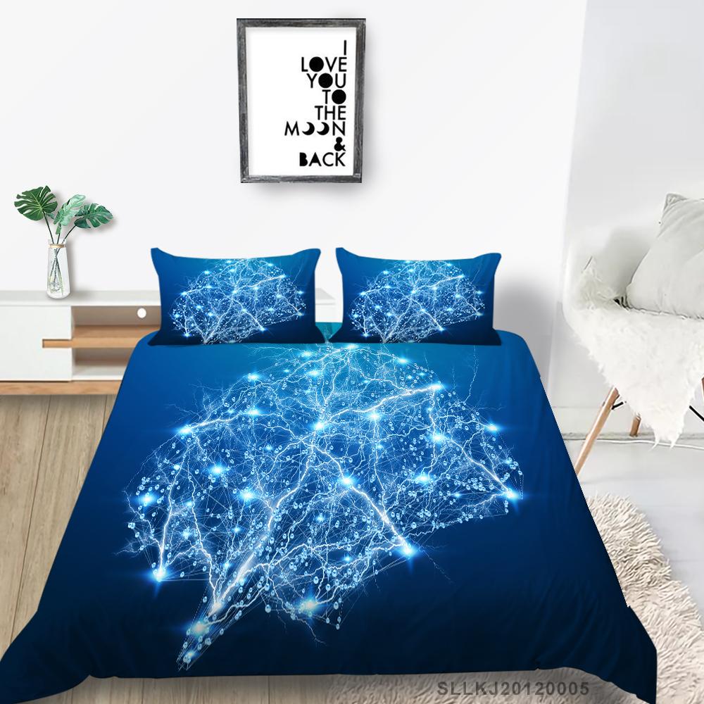 Luxury Furniture Bedding Set New Bedspread 3D Figure Print Family Bedroom Full Size Quilt Cover and Pillowcase Microfiber