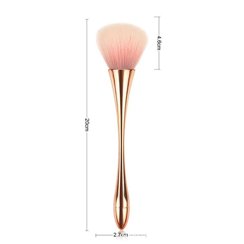 1 szt. Duży Rozmiar Miękki Puszysty Pędzel Profesjonalny z Brokatowym Pudrem do Czyszczenia Pyłu z Paznokci Kobiety Dziewczęta Manicure DIY Narzędzie do Makijażu Piękna