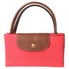 Longchamp Le Pliage 29 Solid Color Embossed Logo Large Capacity Zipper Closure Nylon Dumpling Tote Bag Medium Women tote bags Coral-Pink 1623089P76