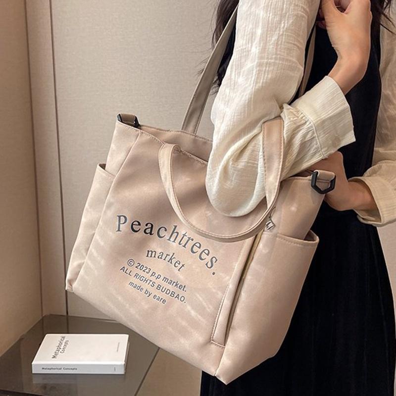 

IELGY Универсальный дизайн, простая большая вместительная холщовая сумка через плечо для женщин хаки