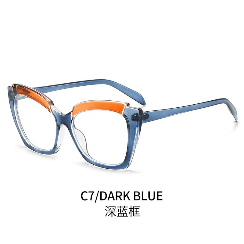 

Trendy Cat Eye Glasses For Women And Men Blue Light Blocking Fashionable Clear Lens Stylish Pc Frame Eyewear With Chic Accents