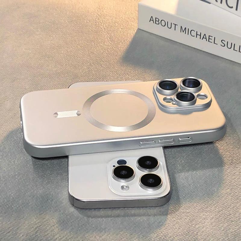 Luxusní magnetické pouzdro MagSafe s bezdrátovým nabíjením pro iPhone 16, 15, 11, 13, 12, 16 Pro Max XR, černé, nárazuvzdorné, silikonové