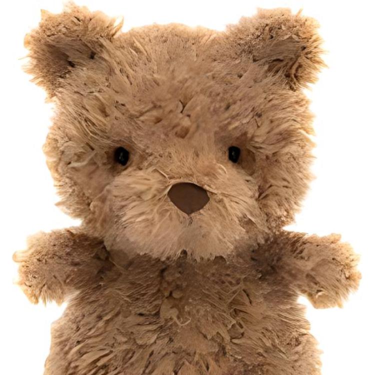JELLYCAT Bear Series Animal Bear Relief Brown Doll Plush Doll 25cm high