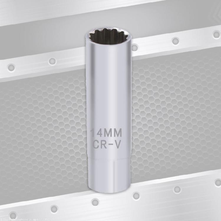 Efficient 14mm Spark Plugs Socket Wrench Thin Wall Designs for Professional Mechanics DIYers Maximizes Torque Efficiency