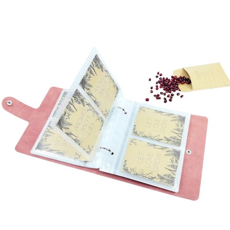 Transparents Pocket Page Semina Keeper Space Saving Garden Semina Album For Home Gardeners Using Recyclable Paper
