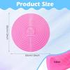 2 PCS 12 Inch Silicone Cake Mat Round Silicone Baking Mat with Measurements Pink Blue Reble Non-Stick Sheets Heat Resistant Cookie Pad for Baking