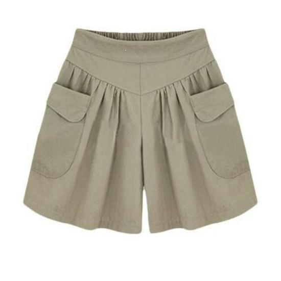 

2024 Summer Plus Size High Waist Wide Leg Shorts: Slimming Elastic Fit XL [For 90-110 kg]