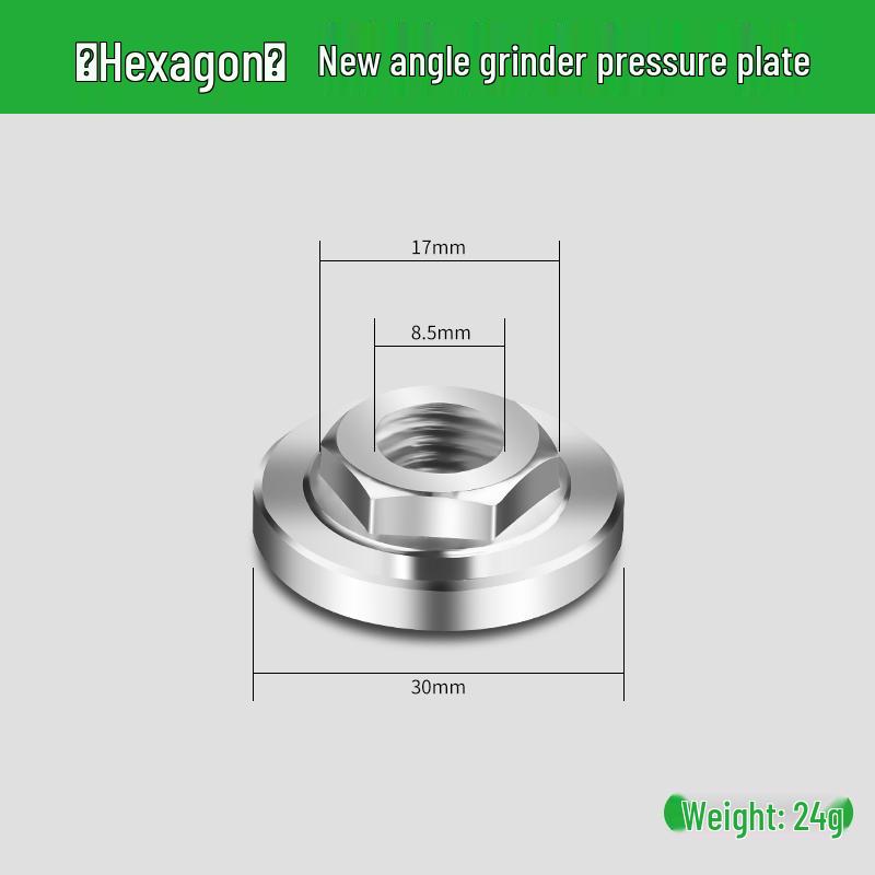 Adjustable Angle Grinder Wrench & Hexagonal Pressure Plate Tool