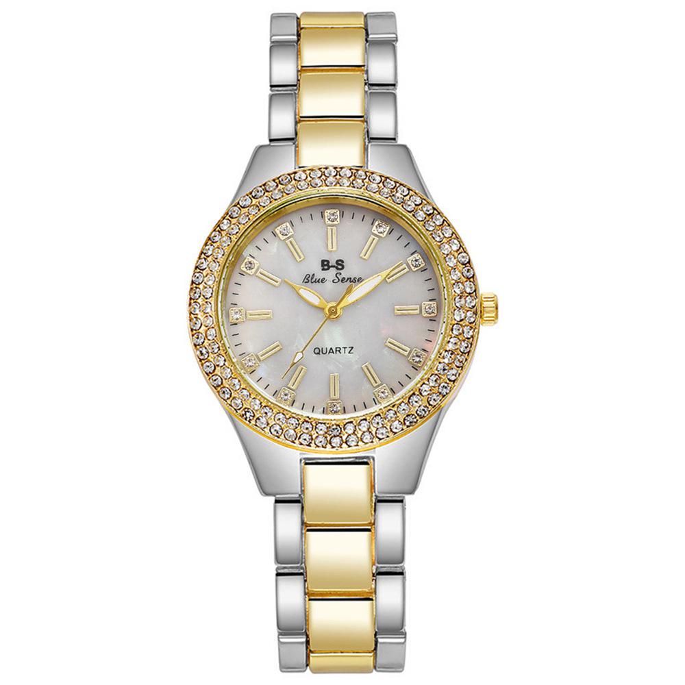 

Women s Korean Style Diamond Quartz Watch with Steel Band – Not Waterproof
