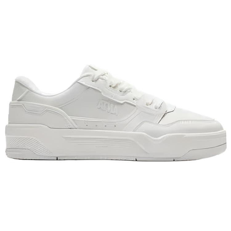 Anta C37 Series Fashion Versatile Casual Slip-Resistant Shock-Absorbing Durable Low-Top Skate Shoes Women Sneaker Ivory-White 122538022-1