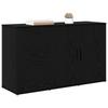 Sideboard in Black Oak Look 100 x 33 x 59.5 cm Engineered Wood