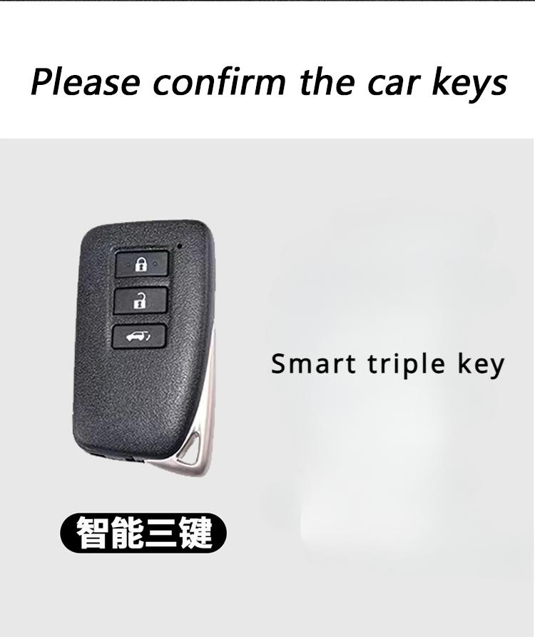 For Lexus Key Case Es200 Lx Nx200 Ux 260 Rx350 Buckle Full Package Suede Shell Lexus Is Car Key Case Cover Shell Alcantara