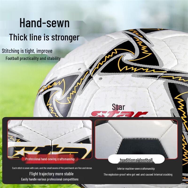 Star SB415 PU Hand-Stitched Competition Football