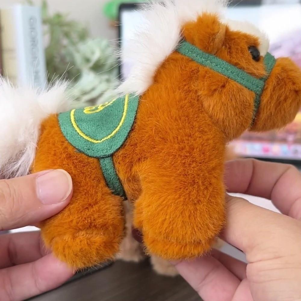 Cartoon Steed Doll Plush Horse Keychain Plush Horse Doll Pendant Festive Decor