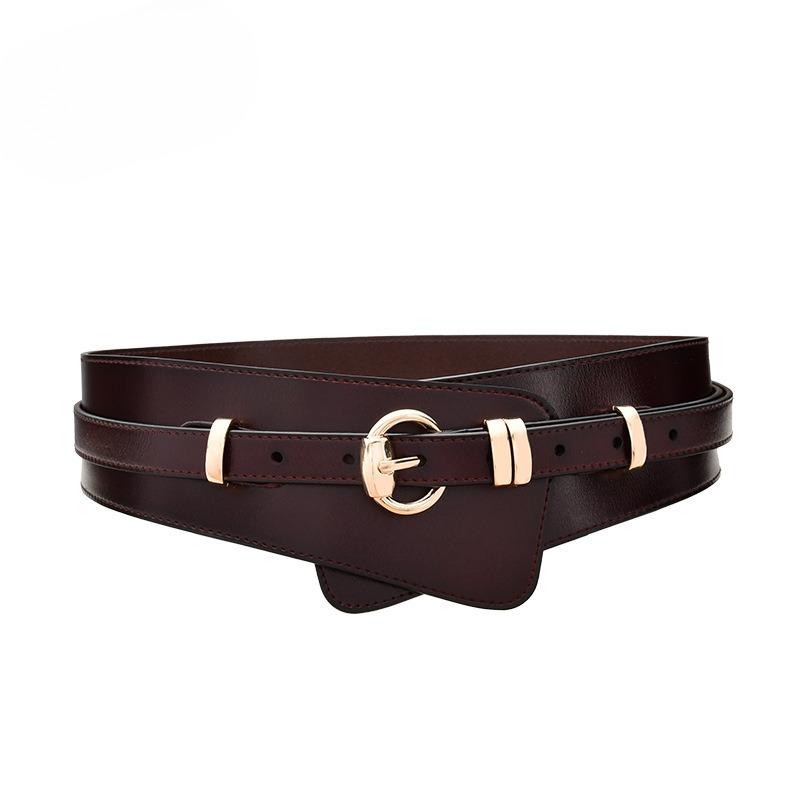 New Trendy Belt Women's Decorative Waistband with Coat Skirt Waistband Tucked Waist Wide Belt Belt