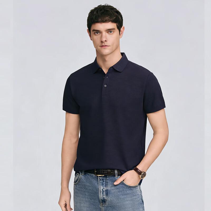 FengXun Men s Summer Business Casual Polo Shirt XL