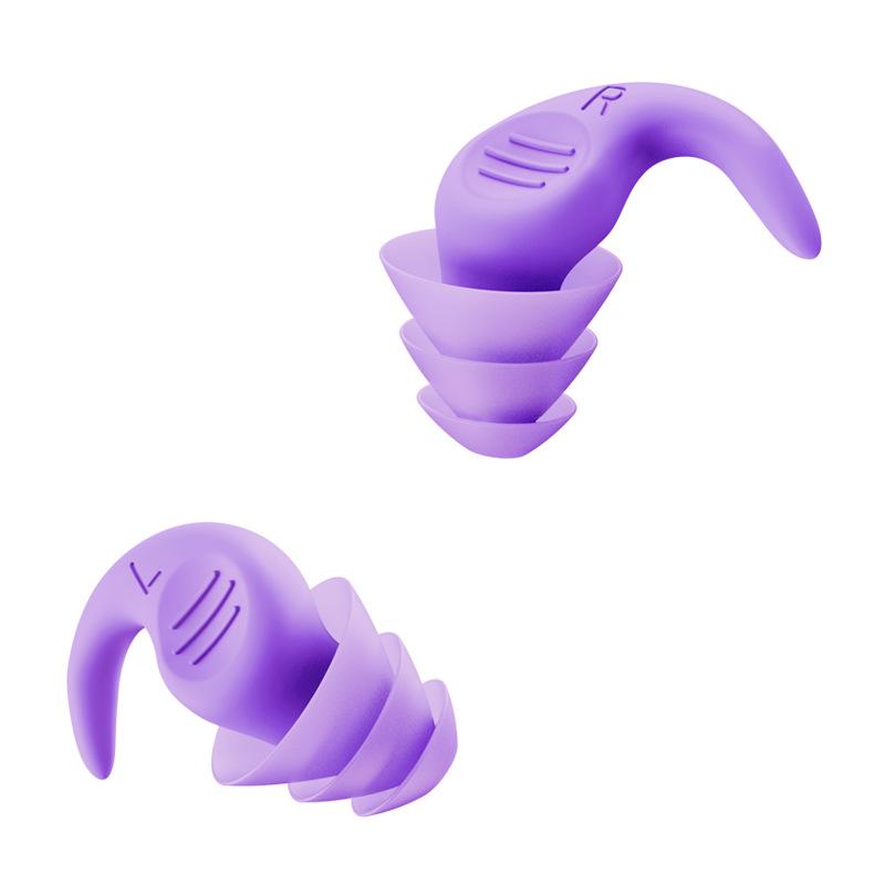 Soft Silicone Earplugs Noise Reduction Soundproof for Sleeping Dormitory Nap Reusable Hearing Protection for Students