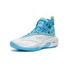 Anta Kids Thompson 8 Comfortable Versatile High-Top Basketball Shoes Kids sneaker Blue White Yellow 312241130-2