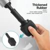 Toilet Plunger Air Pressure Drain Opener Adjustable Gauge 3/5 Attachments For Clogged Toilet Sink Shower
