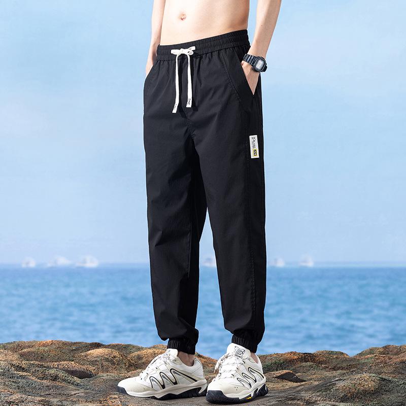 Men's Slim Stretch Korean Style Summer Drawstring Sweatpants