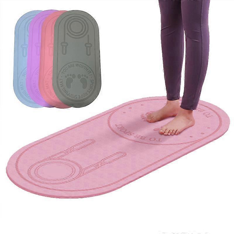 Yoga Mats Non Slip Mat Rope Skipping Pad Sound Insulation Cushion Home Rug Less