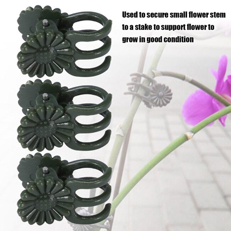 20/30/40Pcs Plant Support Daisy Garden Orchid Clips Vines Grow Upright Clip Set