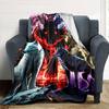 Wolf Art Print Flannel Blanket High Quality Warm Comfortable Cover for All Seasons Perfect for Gifts Home Decor