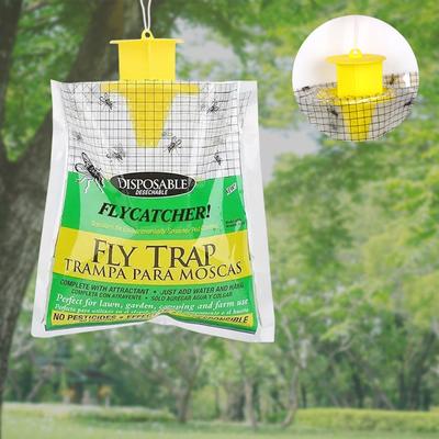 EINWEG Hängende Fliegentasche Outdoor Einweg-Mückenfalle für den Hof Outdoor Hängende Flit Traps Outdoor Hängende