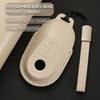 Leather Car Key Cover Case Protection Shell Keychain for Mercedes Benz C S A Class W206 W223 S350 C260 C300 S400 S450 S480 S500