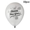 10pcs 2025 Latex Balloons 12Inch Happy New Year Baloon Christmas Gold Black Gray Ballons Xmas Home Decoration Party Supply