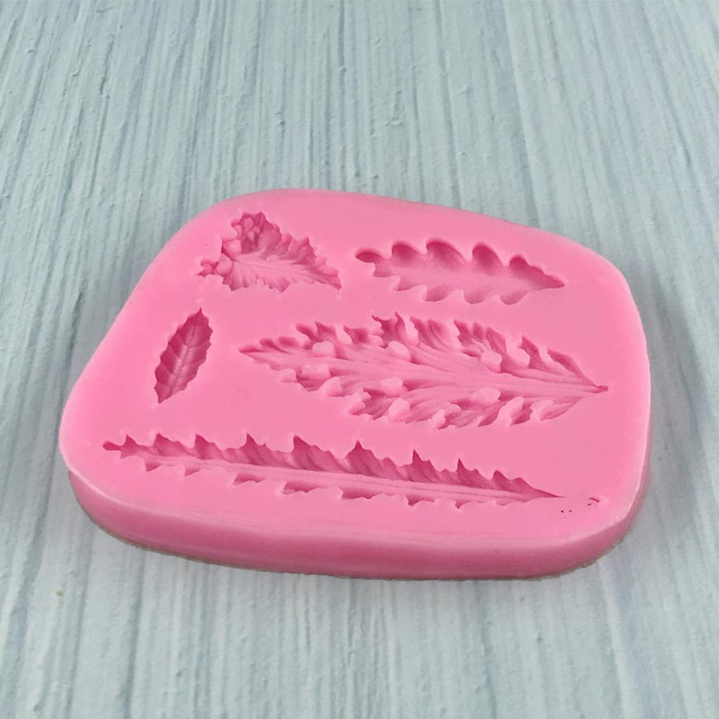 Silicone Mold Tree Leaves Festival Holiday Hotel Dining Cafe Kitchen Jelly Chocolate Cake Muffin Baking Mould Tool