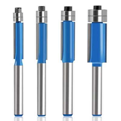 Carbide Router Bit Double Bearing Flush Trim Bit Durable Milling Cutter  Woodworking Tool