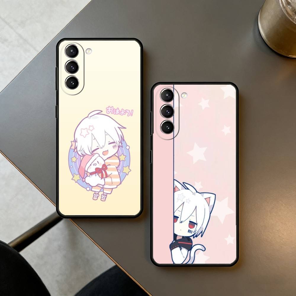 Singer M-Mafumafu Ctue Phone Case For Samsung S25,24,23,22,30,21,10,9,Ultra,Plus,Lite,FE,4,5 G Soft Black Case