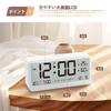 Alarm Digital Reviday Table 2 Sets of Brightness Easy To Thermometer and Hygrometer Desk Multifunctional Digital Snooze Night Japanese Instruction