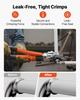 Hydraulic Pipe Crimping Tool, Multi-Functional Tube Fittings Crimper with TH16 TH20 TH26 TH32 Jaws for PEX & Aluminum-Plastic Pipes, and V12 V15 V18
