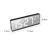 6.9 Inches Electronic Alarm Clock 5 Levels Brightness Adjustable Large Screen Student Desk Clock Table Clock 17.4x6.8x2.3cm