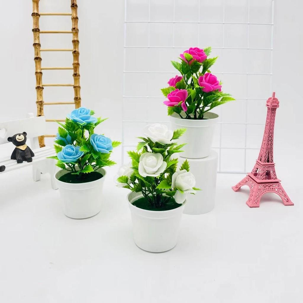 Artificial Rose Potted Plant For Wedding Photography And Home Decoration