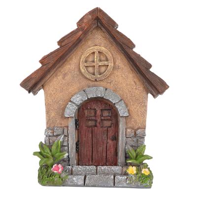 Fairy Garden Door Rich Details 4.9in High 4.1in Wide Strong Resin Miniature Fairy Door for