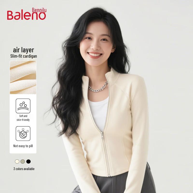 

Baleno Women s Slim-Fit Zipper Cardigan Jacket L