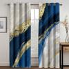 Luxury Dali Golden Texture Shade Curtains 2 Panels Modern Minimalist Style Home Curtains Living Room Bedroom Decor Curtains