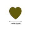Heart-Shaped Love Stickers - 500 Self-Adhesive Labels per Roll