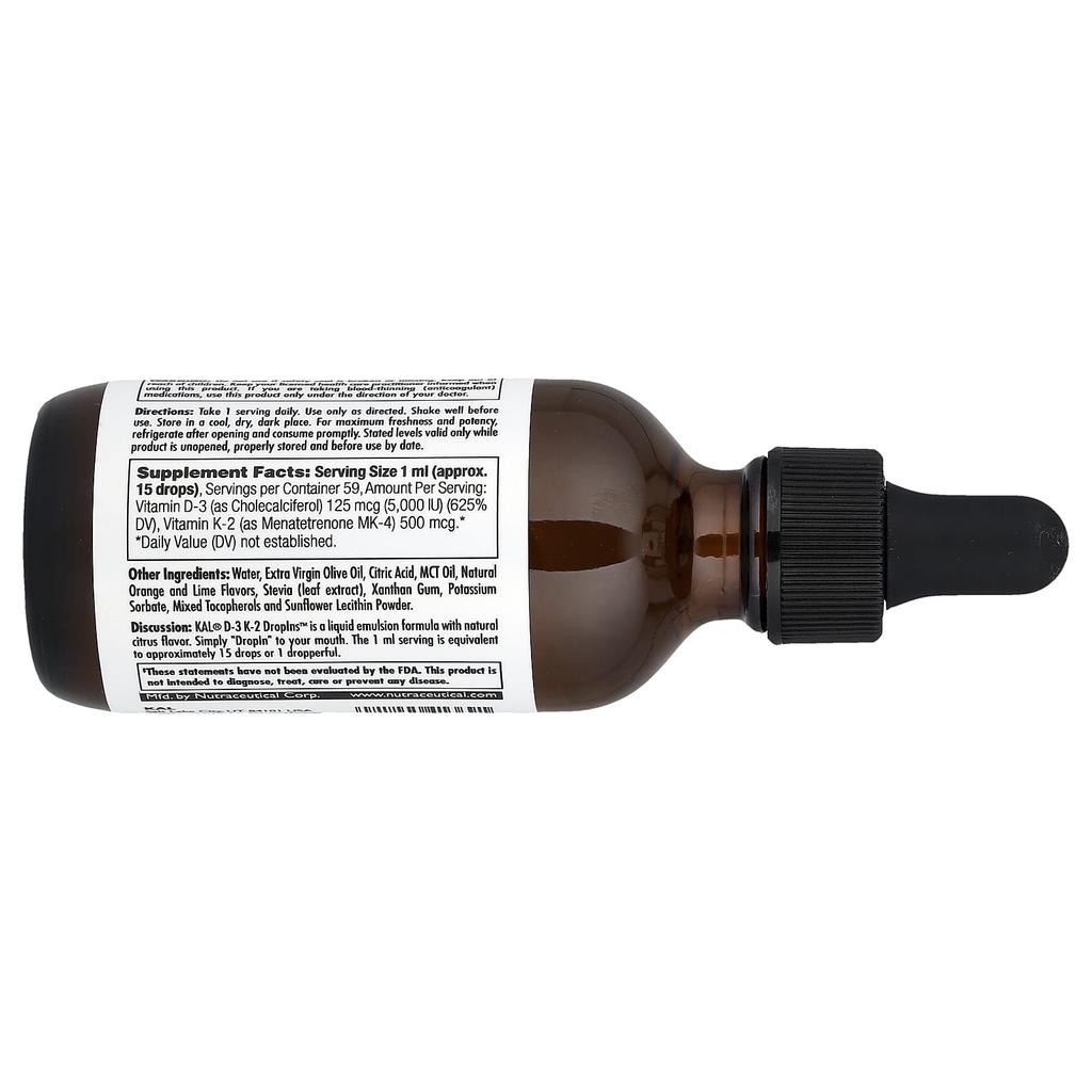 D-3 K-2 Drop Ins, Natural Citrus, 59Ml(2Fl Oz)