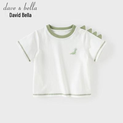 DAVE&BELLA Boys' Cotton Short Sleeve T-Shirt